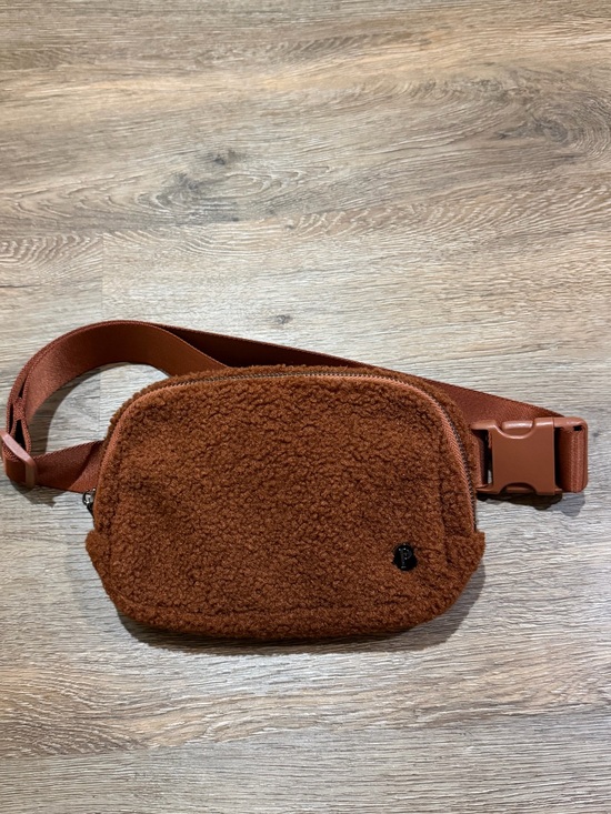 - Handbags - Sherpa Teddy Fleece Belt Bag Crossbody Bum Bag Brown Cinnamon Designer Inspired